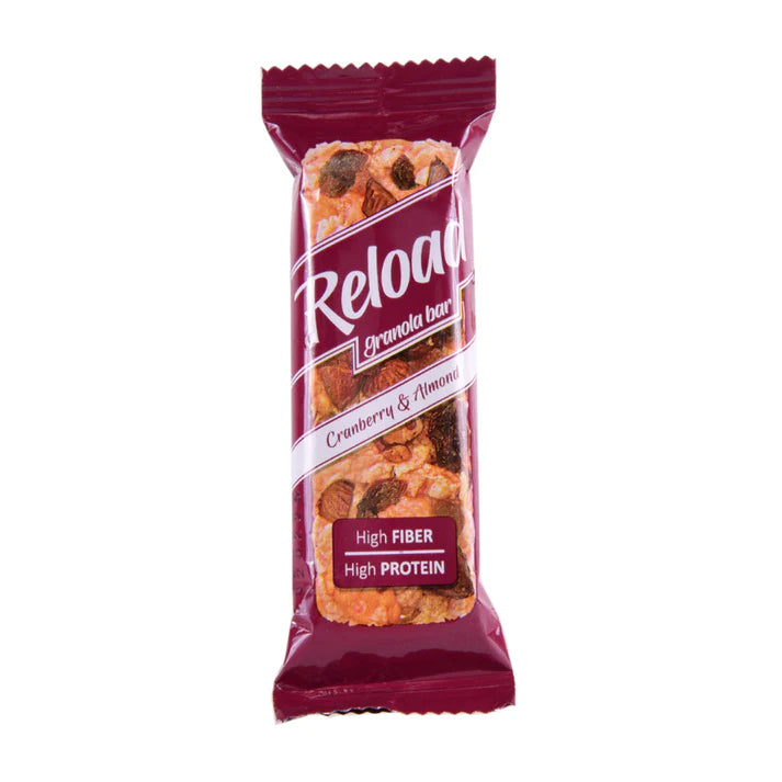 RELOAD CRANBERRY & ALMOND GRANOLA BAR 40 GM